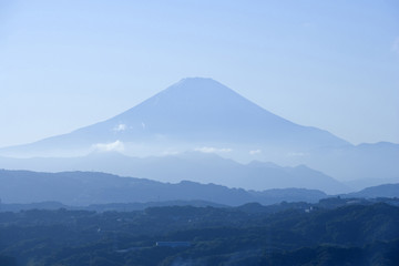 Fototapeta premium 湘南平から望む富士