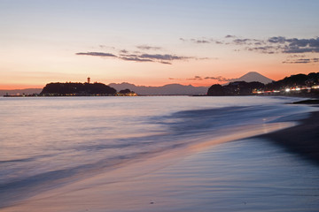 湘南海岸夕景