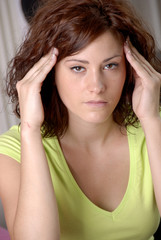 Fototapeta premium Femme migraine