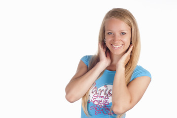 Fototapeta premium nicet blonde posing