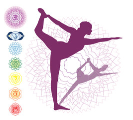 7 Chakras And An Asana