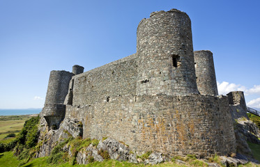 Fototapeta na wymiar Harlech Castle, North Wales