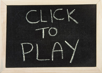 Board with 'click to play'