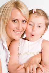 mom and her daughter