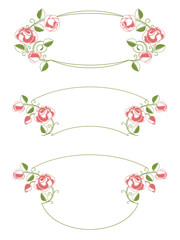 Floral frames and vignette
