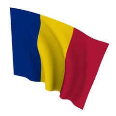 Beautiful flag on a white background