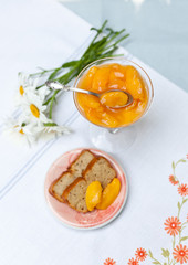 Apricot Bread with Jam