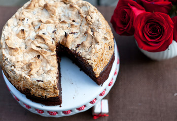 Chocolate and Hazelnut Meringue Cake