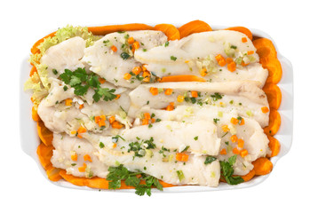 Filetto di merluzzo con verdure