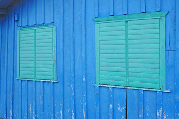 Obraz na płótnie Canvas Two closed windows