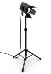 Projecteur sur fond blanc 1