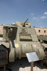 Fototapeta na wymiar Historic tank i museum
