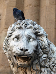 Lion Statue in the Piazza della Signoria, Florence