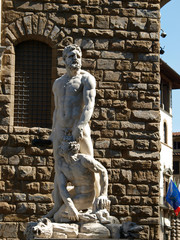 Florence - Sculpture Hercules and Cacus by Bandinelli.