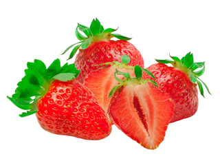 strawberry isolated on white background