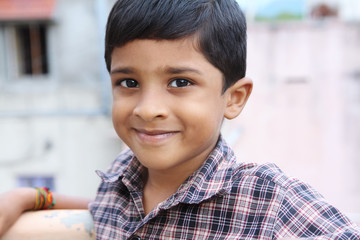 Smiling Indian Cute Boy
