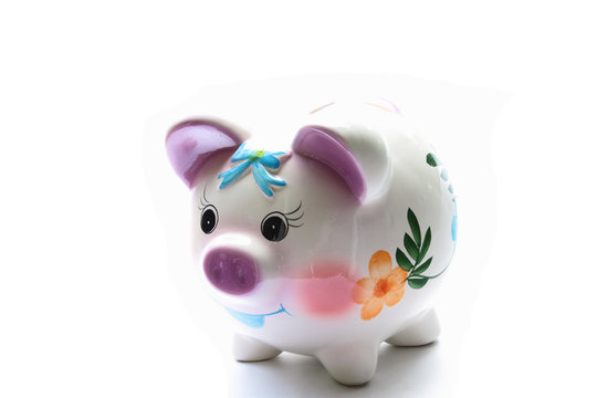Ceramic pig for saving money