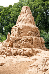 Figures from the sand