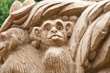 Figures from the sand