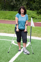 Beinbruch am Fußballplatz