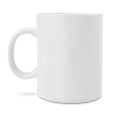 Blank white coffee mug