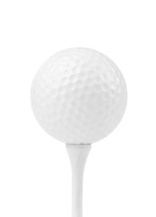 Golf ball on tee