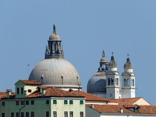 Venice - The roofs of Basilica di Santa Maria Della Salute
