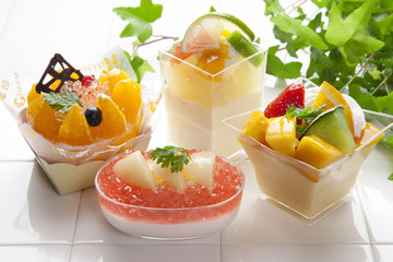 夏のスイーツ各種