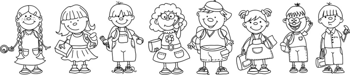 мило школьников и школьниц