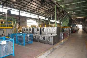 Factory: washing machine production