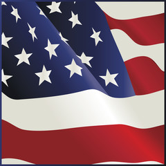 Waving American Flag Bandana Design