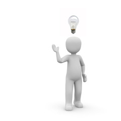 have a bright idea with a light bulb