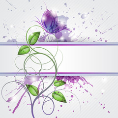 Sfondo con farfalla - Background with butterfly and copy space