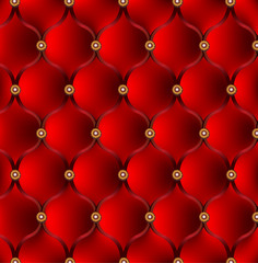 Red upholstery.  Vector background