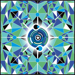 Blue green abstract background