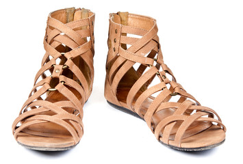 brown sandals