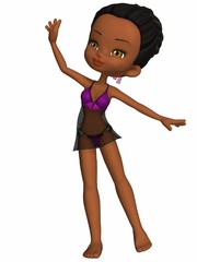 Dancing toon girl