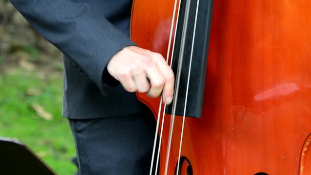 jouer de la contrebasse