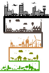 Fototapeta premium Development of Industry