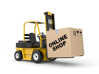 Online shop. Delivery metaphor