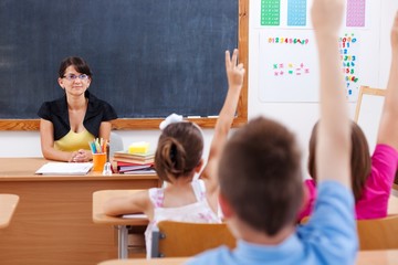 Teacher and their students