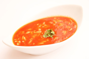 Tomatensuppe mit reis