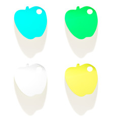 paper for taking notes in the form of apple