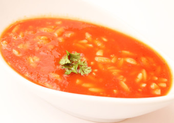 Tomatensuppe mit Reis