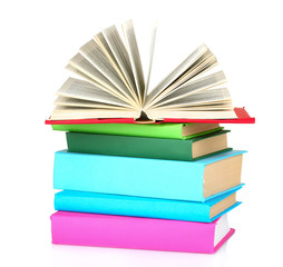 Books isolated on white