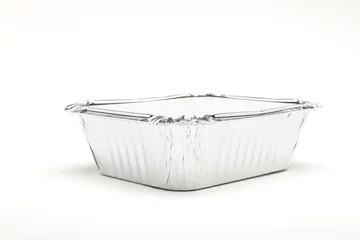 Crédence de cuisine en verre imprimé Plats de repas Foil Container