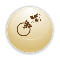 Boule, bouton, sphère, reflet, transparent, picto, logo, icône