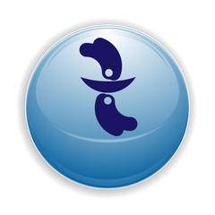 Boule, bouton, sphère, reflet, transparent, picto, logo, icône