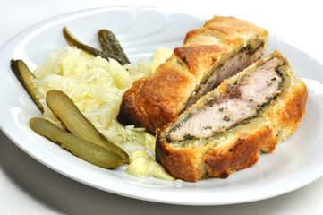 Fischteller - Lachs mit Blätterteig