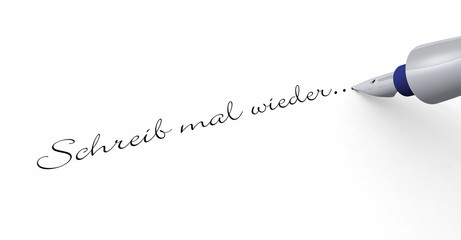 Stift Konzept - Schreib mal wieder...